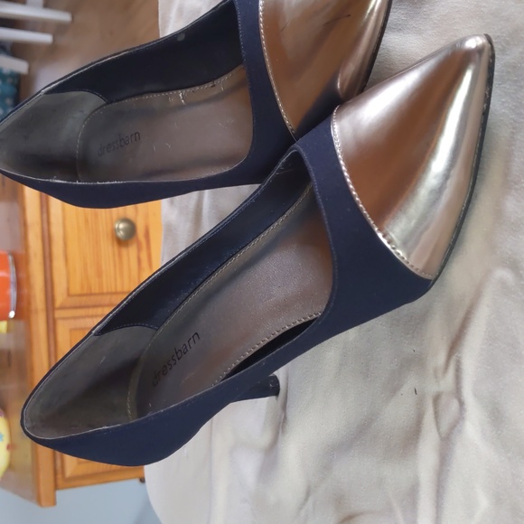 dress barn navy blue shoes - Picture 4 of 4